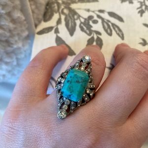Chloe + Isabel Palm Royale Turquoise North-West Ring